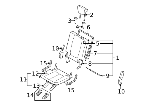 Third Row Seats for 2009 Kia Rondo #0