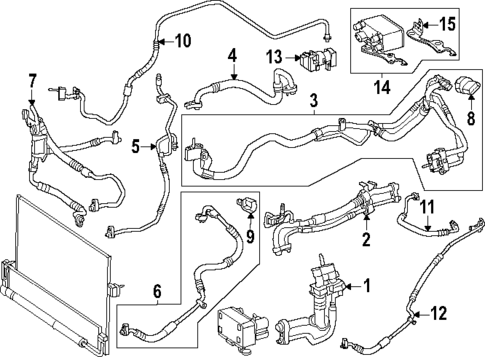Condenser, Compressor & Lines for 2024 Mercedes-Benz EQE AMG&reg; #0