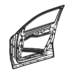 2477207506 - : Door Shell for Mercedes-Benz Image