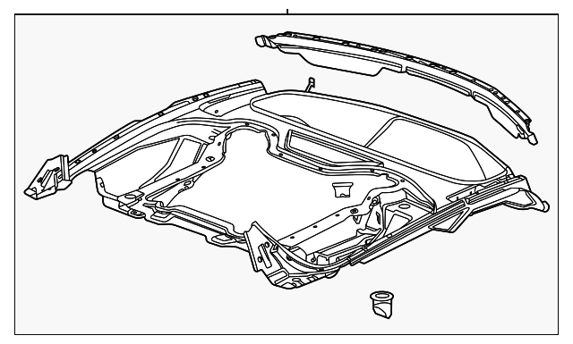 2025 Chevrolet Corvette Rear Body Panel 85721524 GM | GMPartsDirect.com