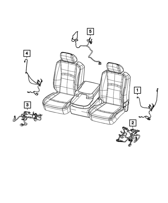 « 68395863AD – Electrical : Dossier De Siège Cablage pour Mopar Image »