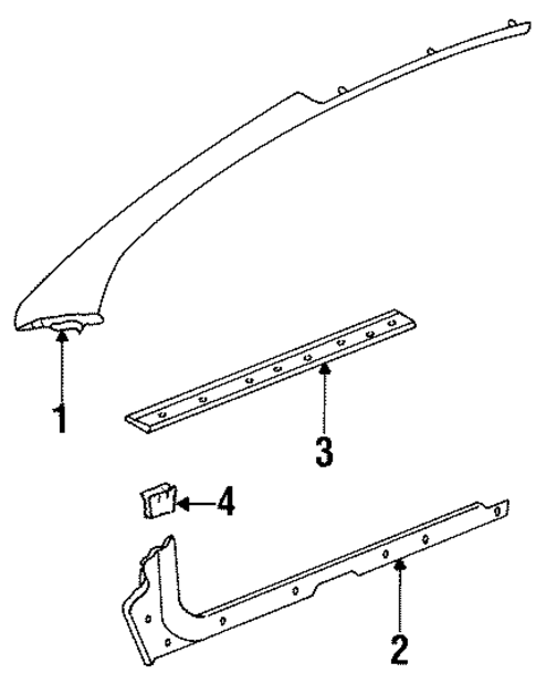 Interior Trim - Pillars for 1999 Saturn SC2 #0