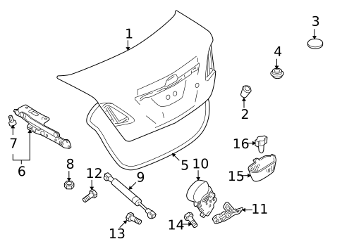 Trunk for 2011 Mazda 6 #0