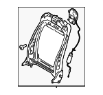 FR3Z6361019C - Body: Seat Back Frame for Ford Image