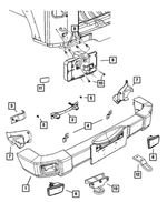 52060284AD - Frames and Bumpers: Tow Eye for Jeep: Wrangler, Wrangler JK Image
