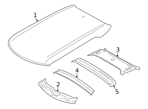 Roof & Components for 2016 Mini Cooper Paceman #0