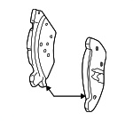 88899570 - Brakes: Rear Pads for GM Image