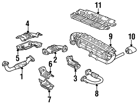 Exhaust Components for 1993 Acura NSX #0