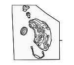 95B615124AR - : Disc Brake Caliper for Porsche: Macan Image