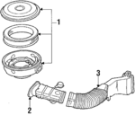E1TZ9600AJ - Engine: Air Cleaner Assembly for Ford: F-150, F-250, F-350 Image