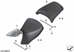 52537723685 - : Seat Black/Oliv-Grau, Front for BMW-Motorrad Image