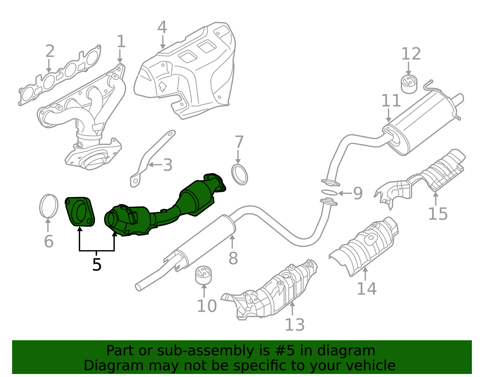 2009-2012 Nissan Sentra Converter & Pipe 20010-ZT61A | OEM Parts Online