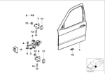 41518233863 - Bodywork: Door Front Left for BMW Image