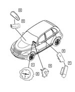 1BS56BDAAB - : Air Bag Module Cover, Driver Air Bag for Mopar Image