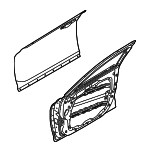 76003D2000 - : Door Shell for Genesis: G90 Image