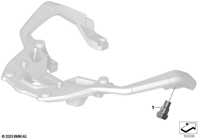 61318546952 - General Electrical System: Seat Heating Switch -  for BMW-Motorrad Image image