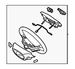 561101M620WKAS - Steering: Steering Wheel for Kia: Forte, Forte Koup Image