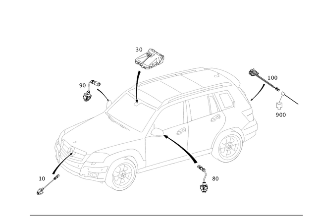 204905030564 - Electrical System: Camera for Mercedes-Benz Image image