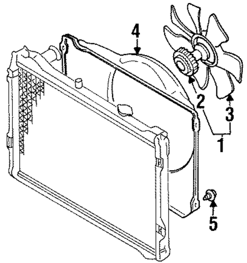 Cooling Fan for 1998 Mazda MPV #0