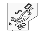 84650B0000D8B - Body: Upper Console for Kia: Forte Image