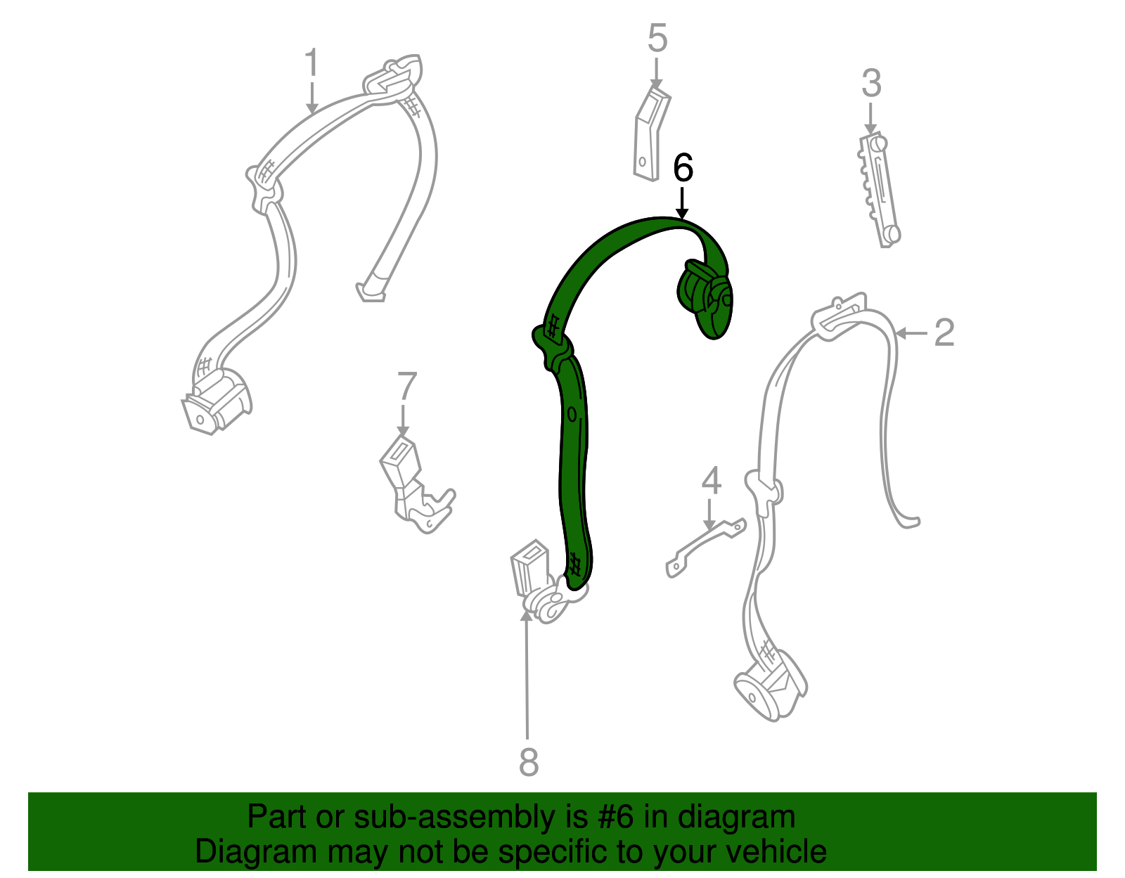 Lap & Shoulder Belt - BMW (72118259021)