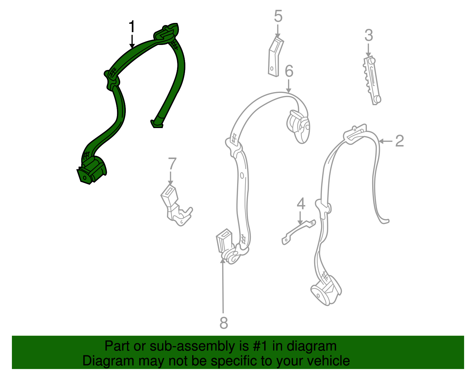Lap & Shoulder Belt - BMW (72117051518)