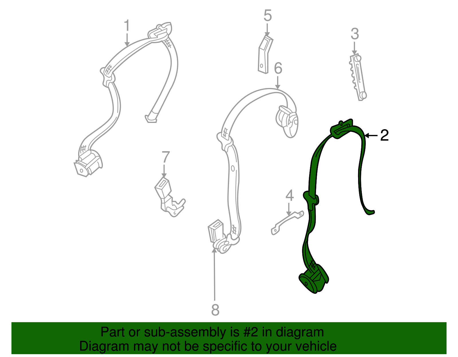 Lap & Shoulder Belt - BMW (72117051517)