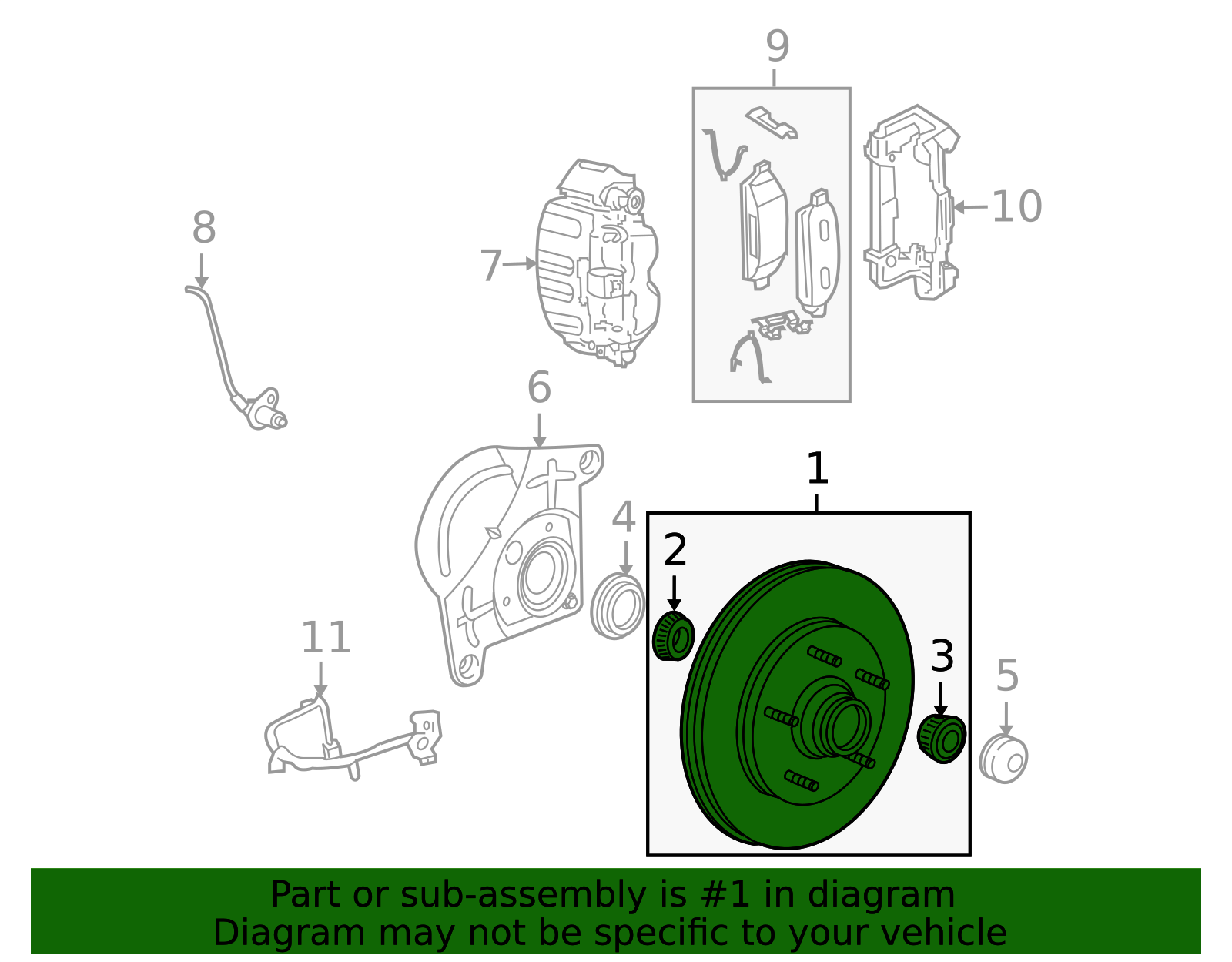 2004-2008 Ford Motorcraft Hub & Rotor BRRC-64 | OEM Parts Online