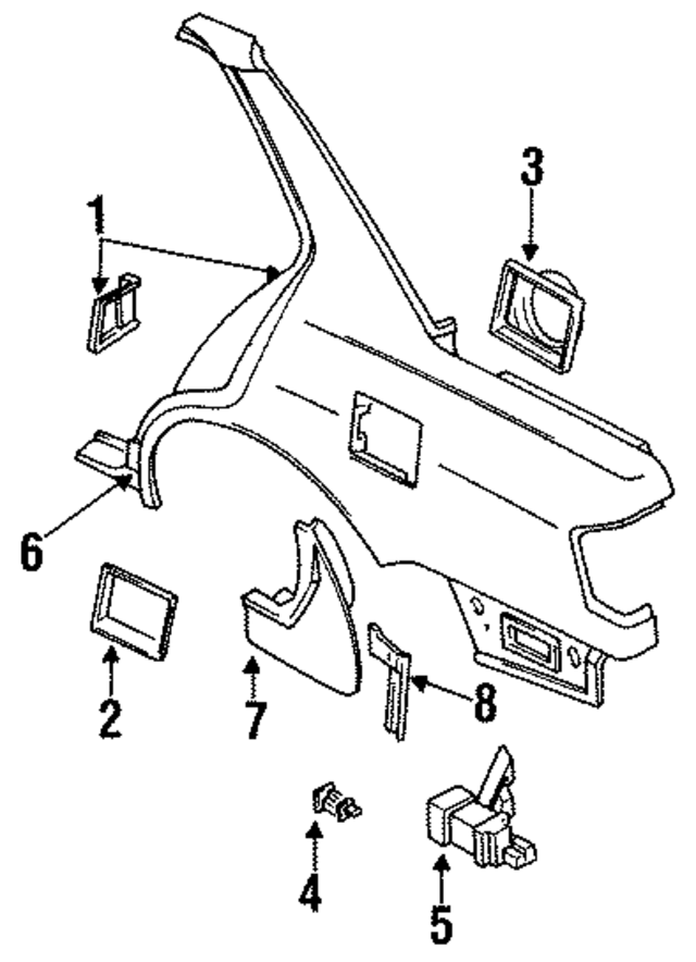 8468062J20 - Body: Actuator for Infiniti Image