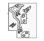 17229845906 - Cooling System: Oil Cooler Line for BMW Image