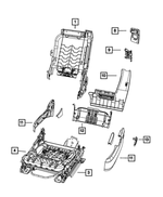 68071154AA - Interior Trim: Front Seat Back Frame for Mopar Image