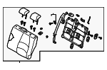 DD9C5745044 - Body: Seat Back Assembly for Mazda: CX-3 Image
