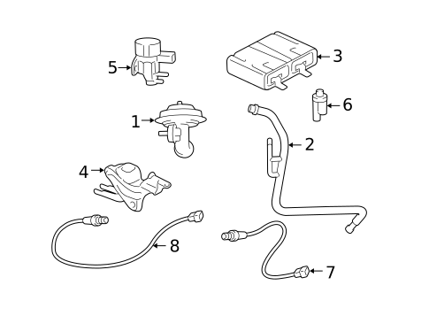 Emission Components for 2006 Ford Escape #0