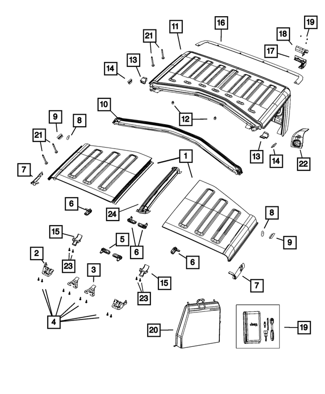 68504567AA - Body Sheet Metal Except Doors: Latch Screw for Mopar Image image