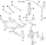 163320231328 - Suspension: Suspension Shock Absorber for Mercedes-Benz Image