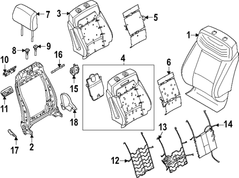 Passenger Seat Components for 2025 Ford Expedition #0