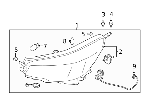 Headlamp Components for 2020 Subaru Forester #0