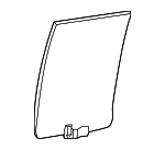 8L2Z7825713A - Body: Door Glass for Ford: Explorer, Explorer Sport Trac Image