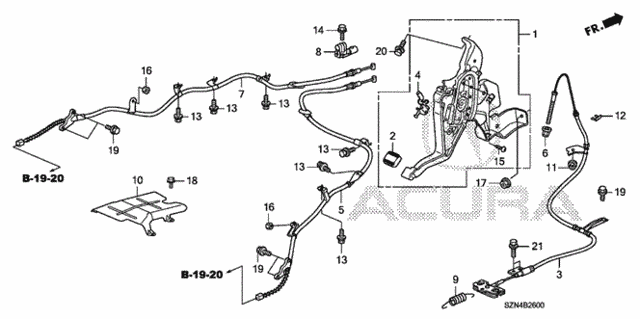 Parking Brake for 2012 Acura ZDX #0