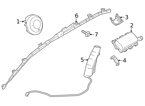 Air Bag Components for 2014 Mazda 3 #1