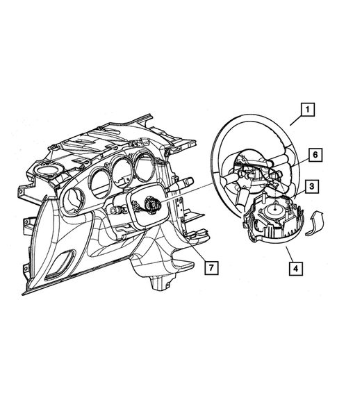 Steering Wheel for 2001 Chrysler PT Cruiser #0