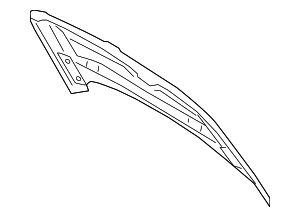 LC5Z16612A - : Hood for Lincoln: Aviator Image