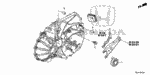 22825R8R000 - Transmission - Manual: BOLT, RELEASE FORK for Honda Image