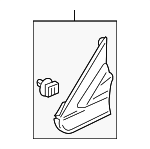 75495SZNA02 - Body: Corner Molding for Acura: ZDX Image
