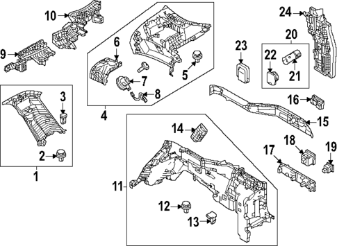 Interior Trim - Quarter Panels for 2025 Mazda CX-70 #0