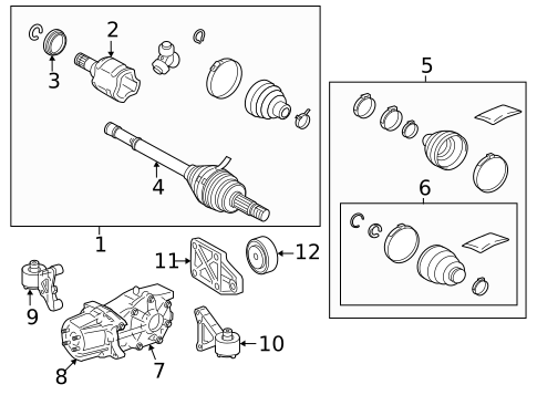 Axle & Differential for 2022 Toyota RAV4 #0