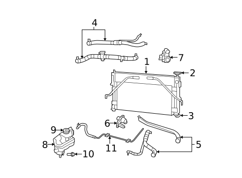 Radiator & Components for 2010 Chrysler Sebring #0