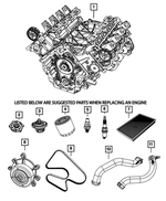 68678265AA - Engine 4.7L Eight Cylinder [EVA]: Air Filter for Mopar Image