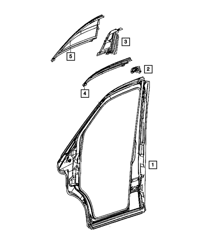 68009142AC - Body Sheet Metal Except Doors: Body Side Door Aperture, Right for Dodge: Sprinter 2500, Sprinter 3500 Image