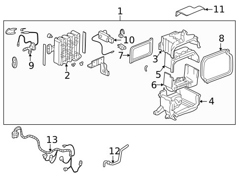 HVAC Case for 2001 Acura Integra #0